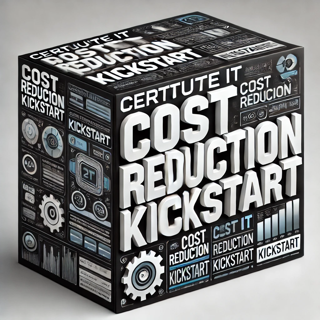 Dall·e 2024 10 04 15.00.01 3d Letters For 'certitude It Cost Reduction Kickstart.'